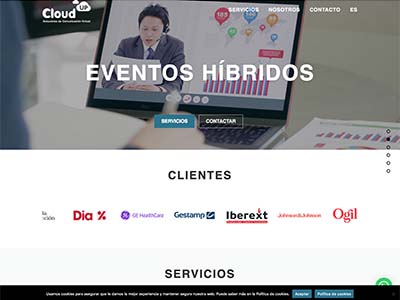 Website CloudUp Eventos